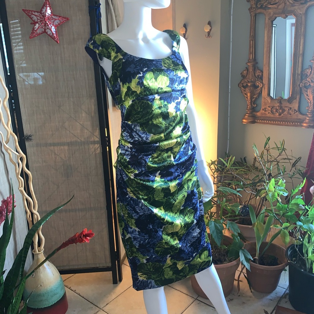 London Times Floral Midi Dress